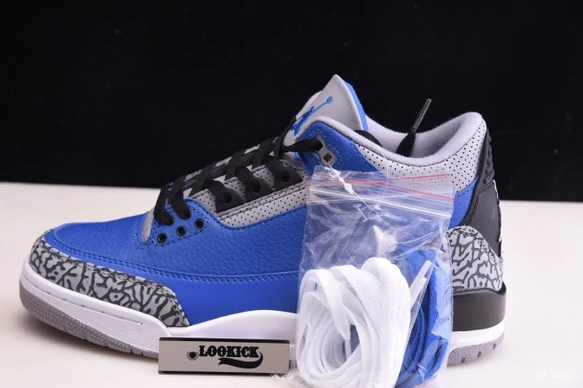 1st Kicks Shoes Jordan AllSeason Royal' Air Retro - 3 CT8532 'Varsity 961 1205